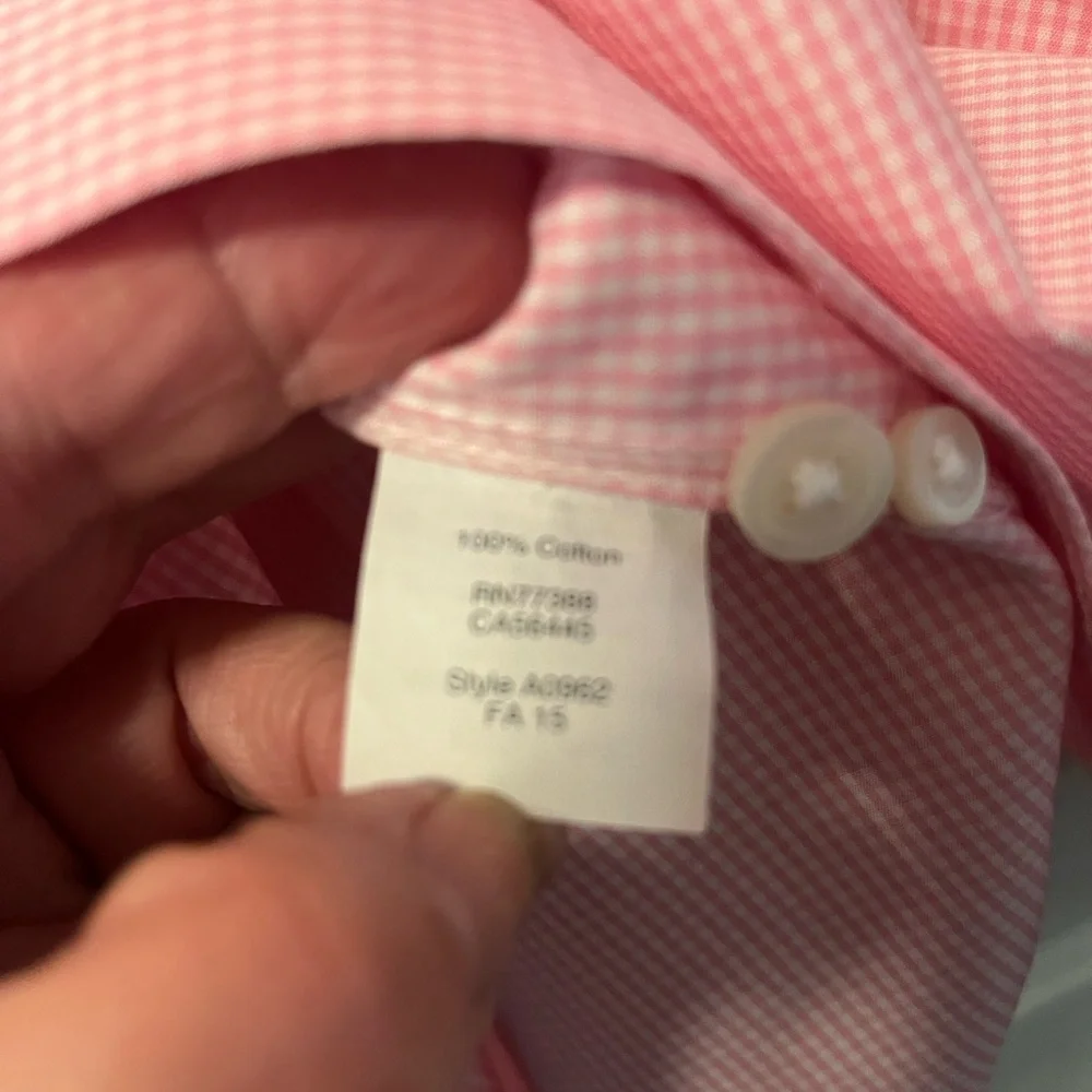 J. Crew Men’s Button Down Thompson Shirting‎ Wrinkle Free Shirt Size Small